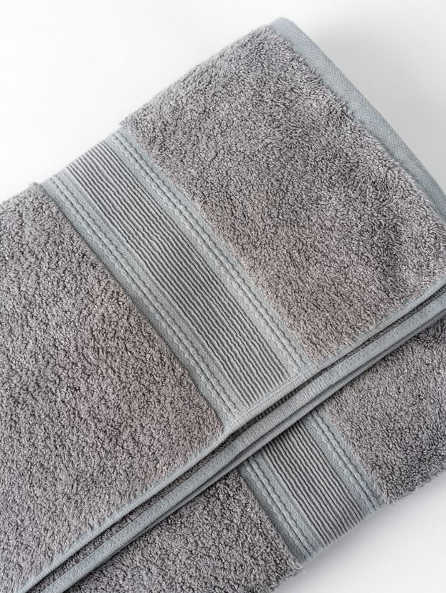 PURE-LUXE PREMIUM COTTON 600-GSM TOWELS (Grey)