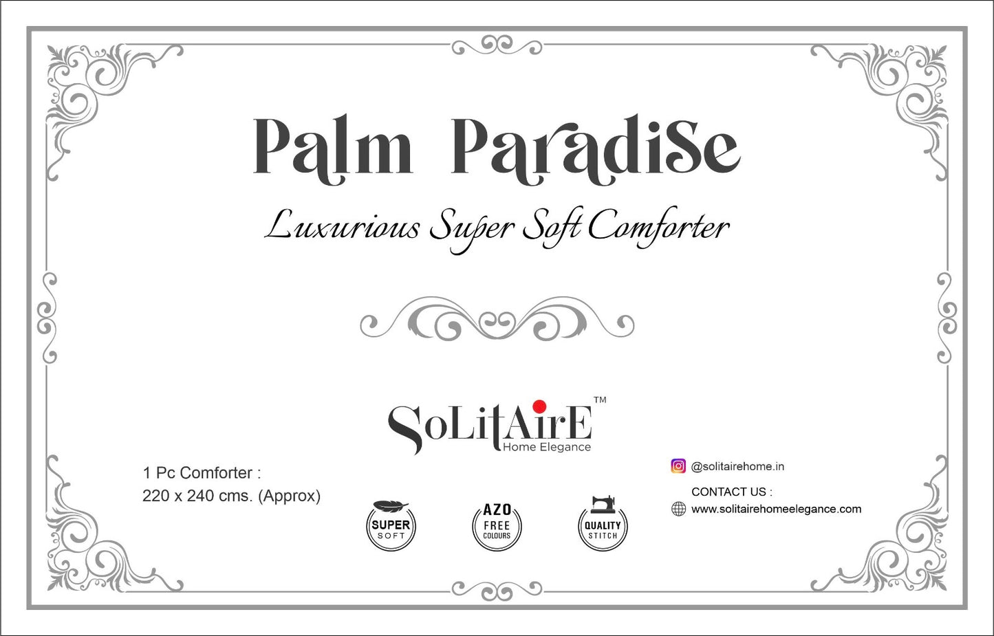 PALM PARADISE SUPER-SOFT AC COMFORTER