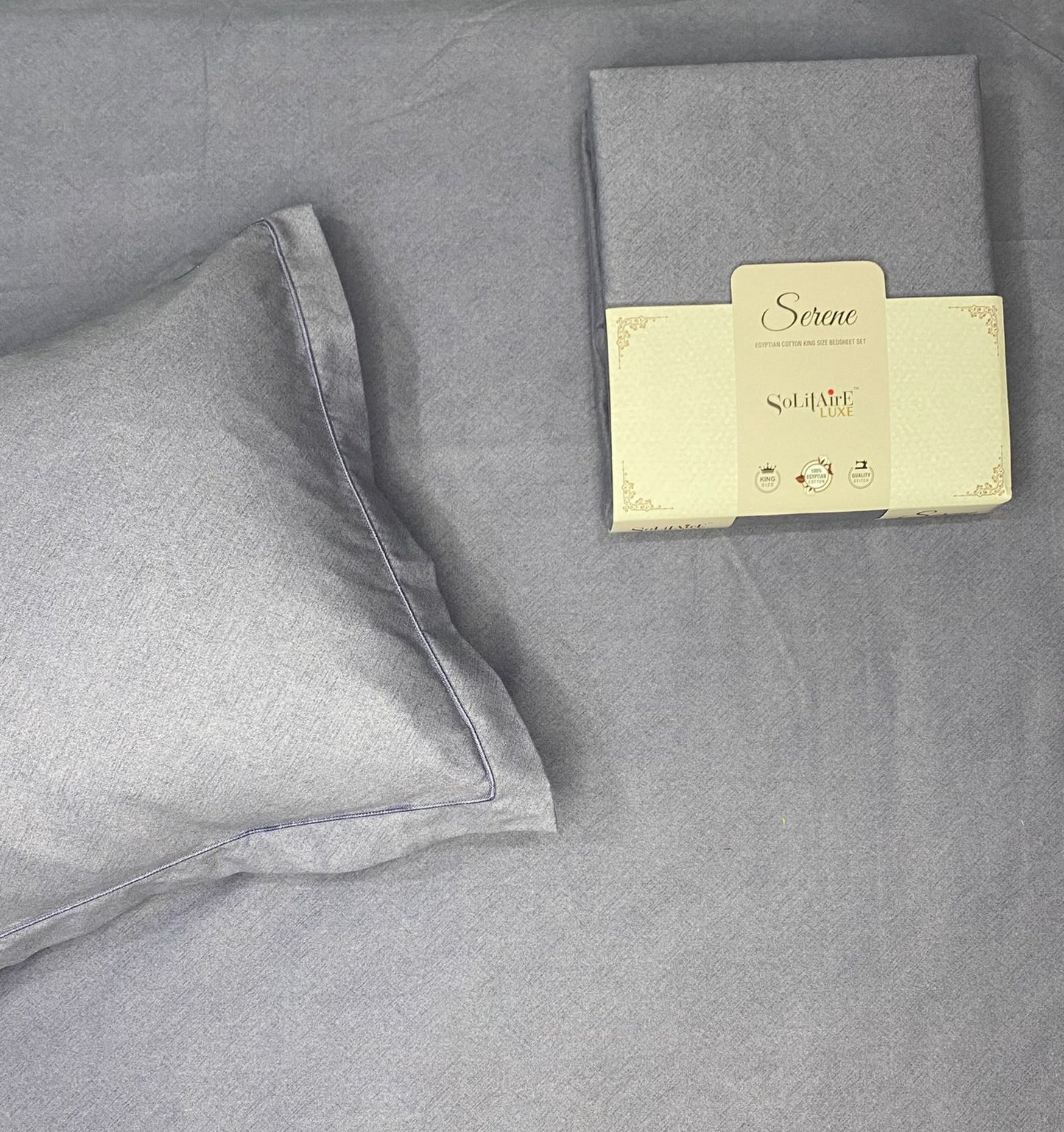 SERENE Egyptian Cotton King-Size Bedsheet