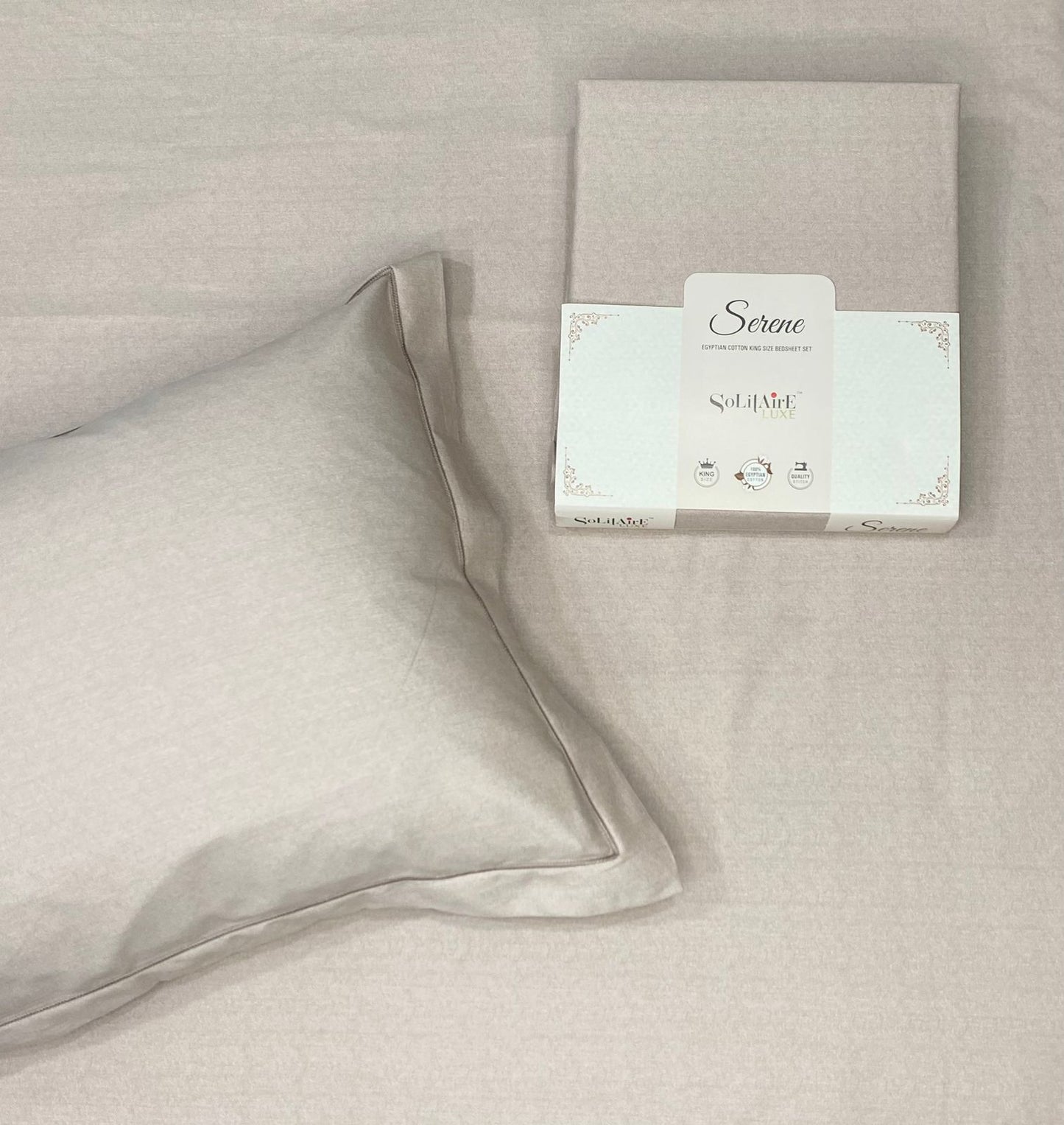 SERENE Egyptian Cotton King-Size Bedsheet