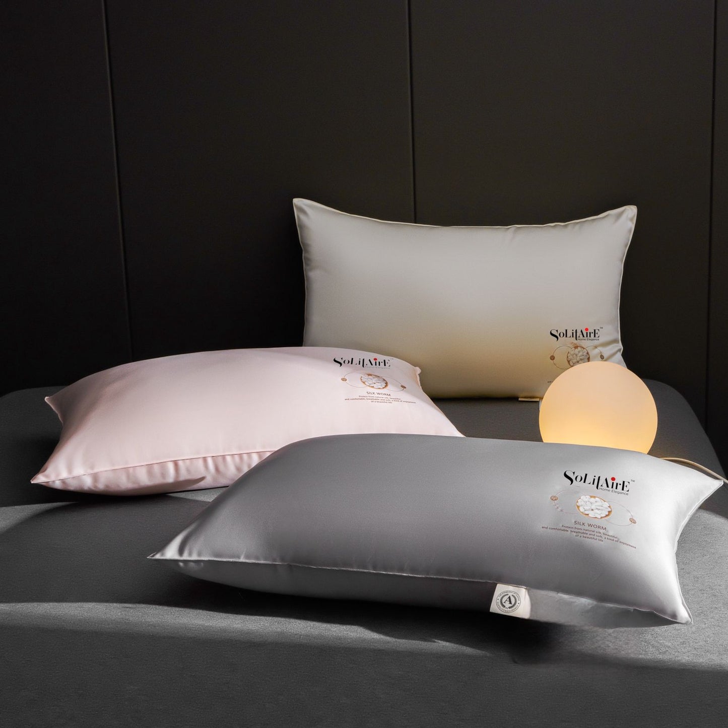 ✨ Silk Protein Super Soft Pillow Pair (2 Pc) | 100% Organic | Vegan, Hypoallergenic & Skin-Friendly Luxury