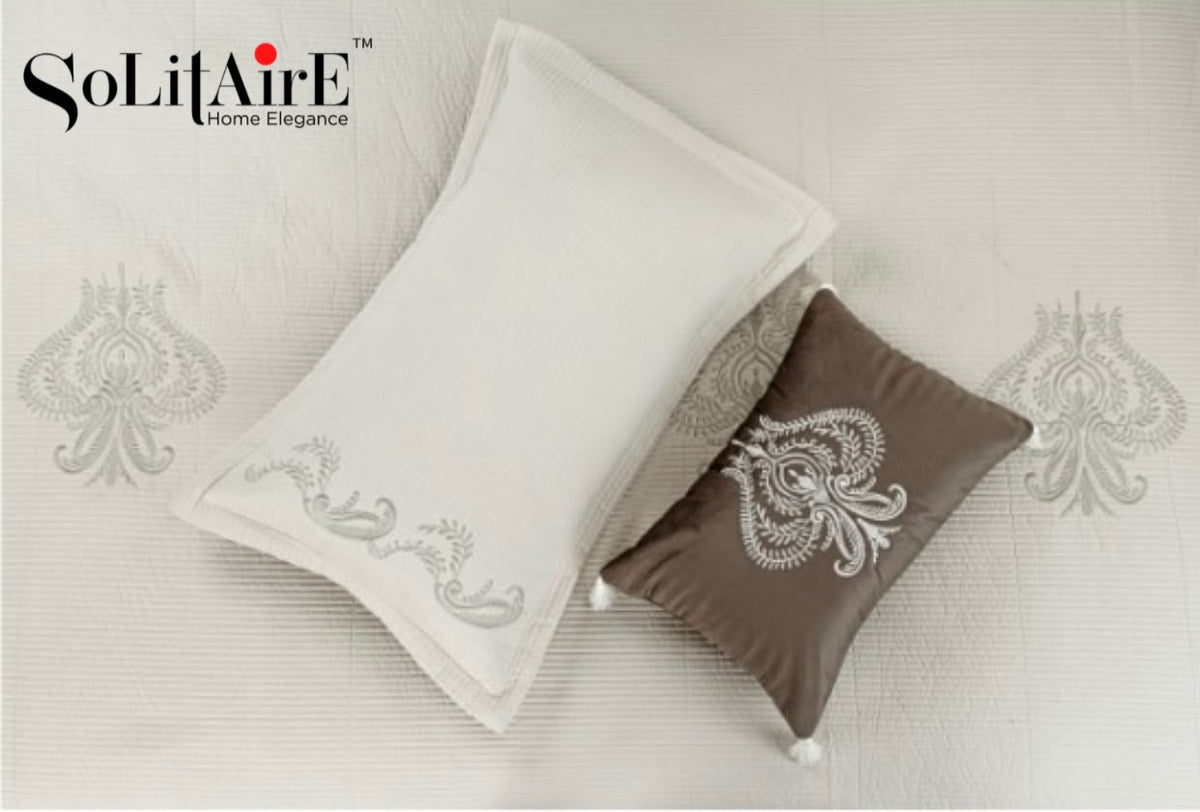 MAJESTIC – Designer Quilted Bedcover Set Of 5 Pc