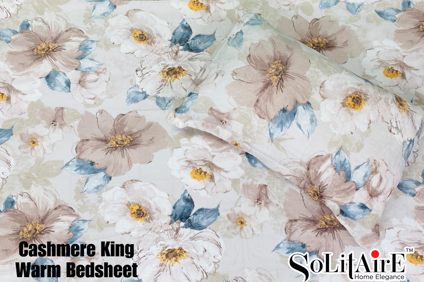 CASHMERE KING (Warm Winter Bedsheet Set)