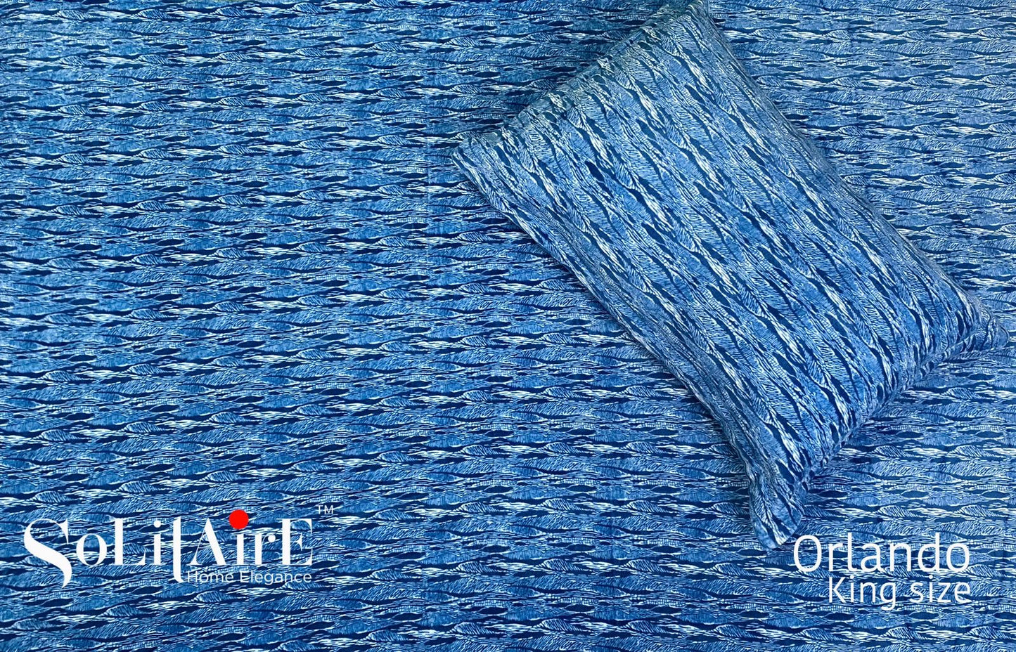 ORLANDO KING (Warm Winter Bedsheet Set) (Blue)