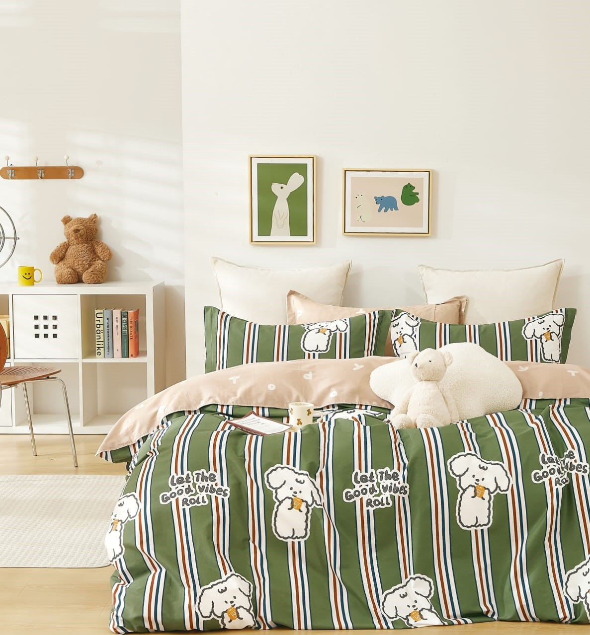 Little county King Size Cotton Bedsheet Set