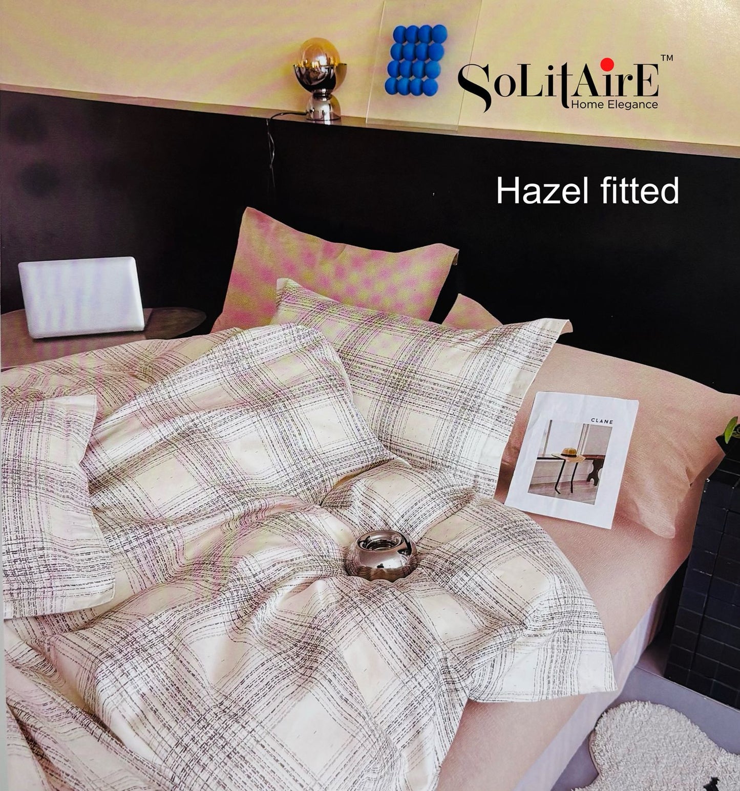 HAZEL FITTED COTTON BEDSHEET (FITTED BEDSHEET) (Fits All Double-Bed Sizes)