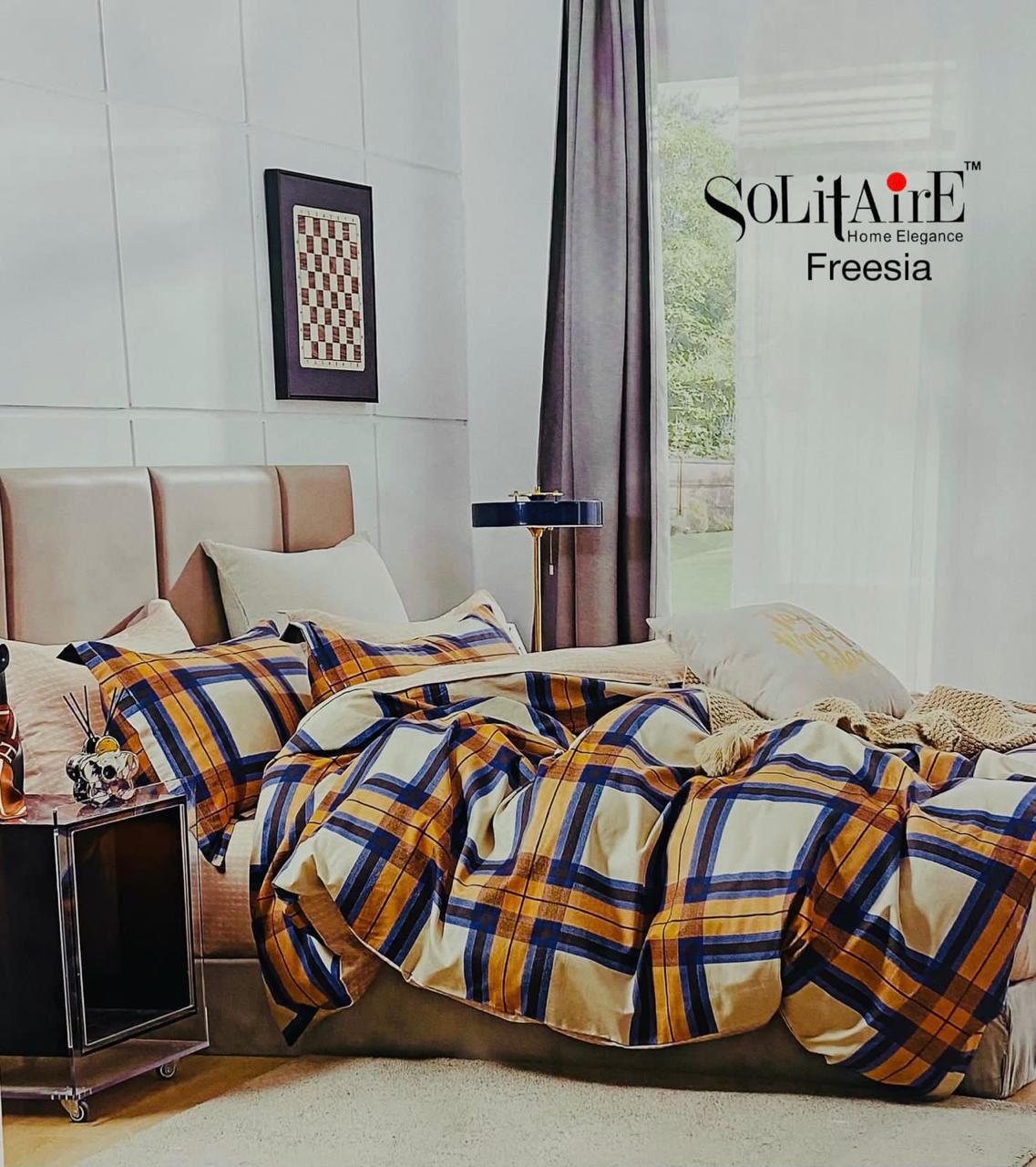 πΈ FREESIA 100% Cotton Queen Size Bedsheet Set