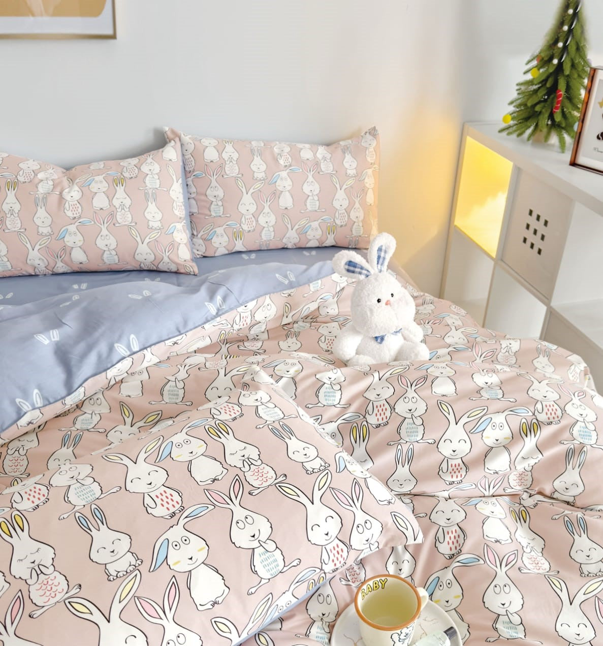 Little county King Size Cotton Bedsheet Set