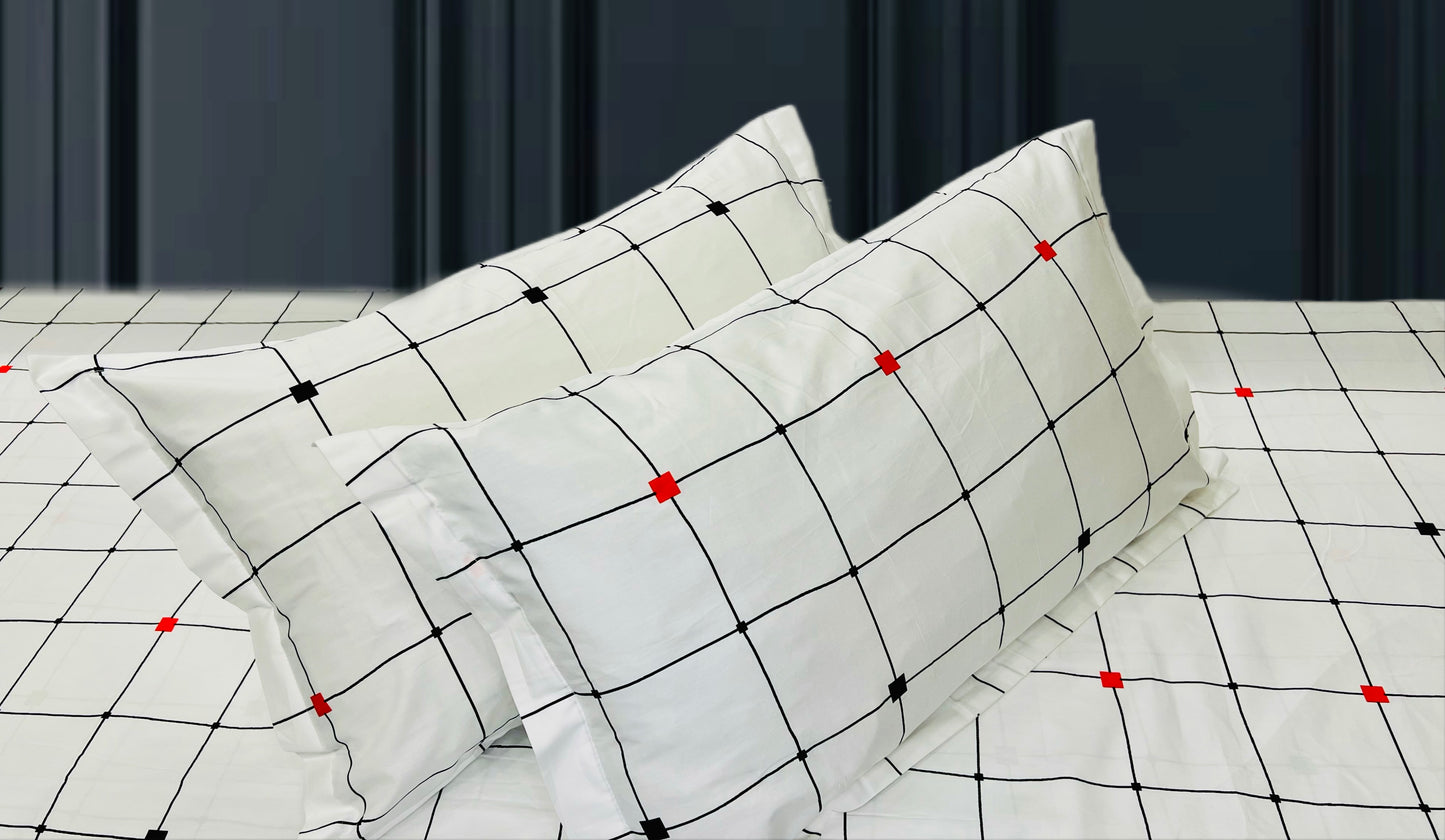 WHITE RIVER King Cotton Bedsheet