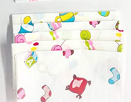 Soft Wash Cloth Reusable Baby Muslin Cotton Napkins (Pack of 12)