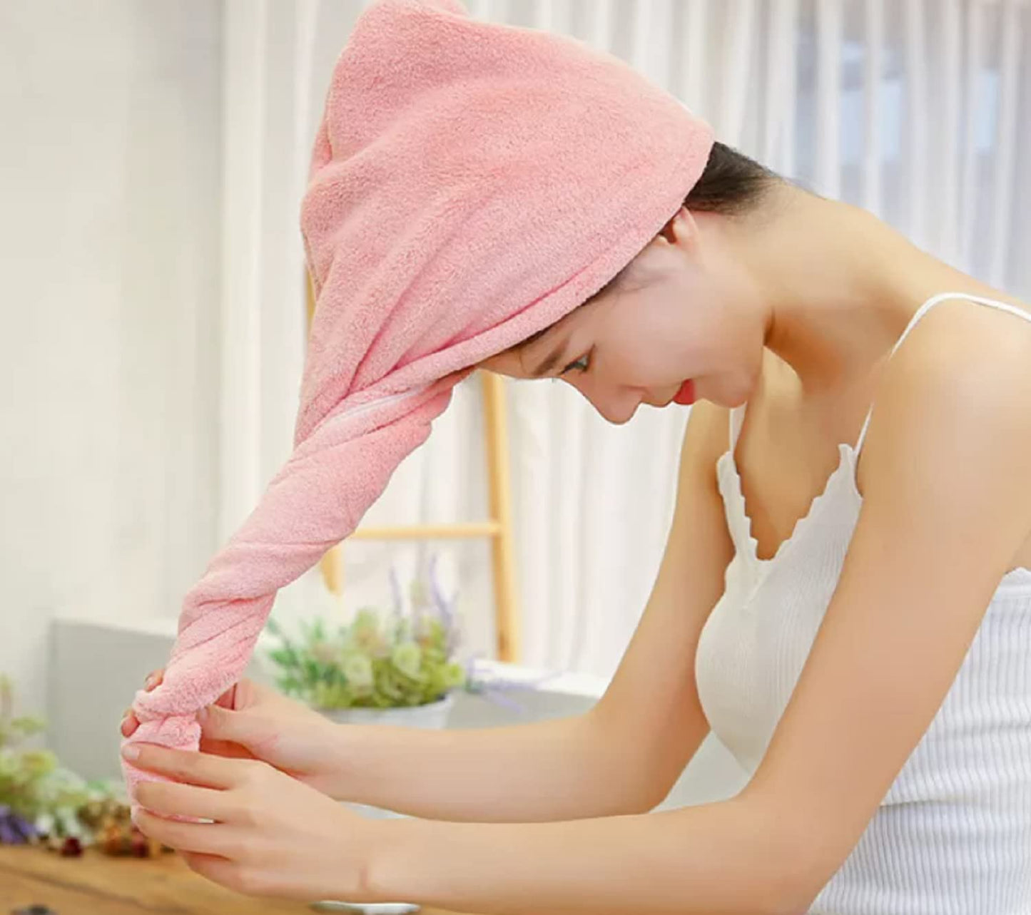 Microfiber Hair Towel Wrap (Ultra-Absorbing)