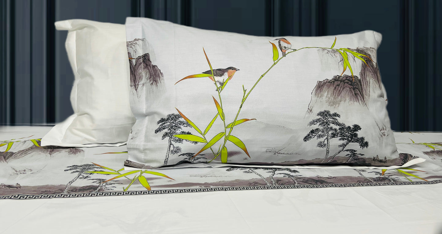 WHITE RIVER King Cotton Bedsheet