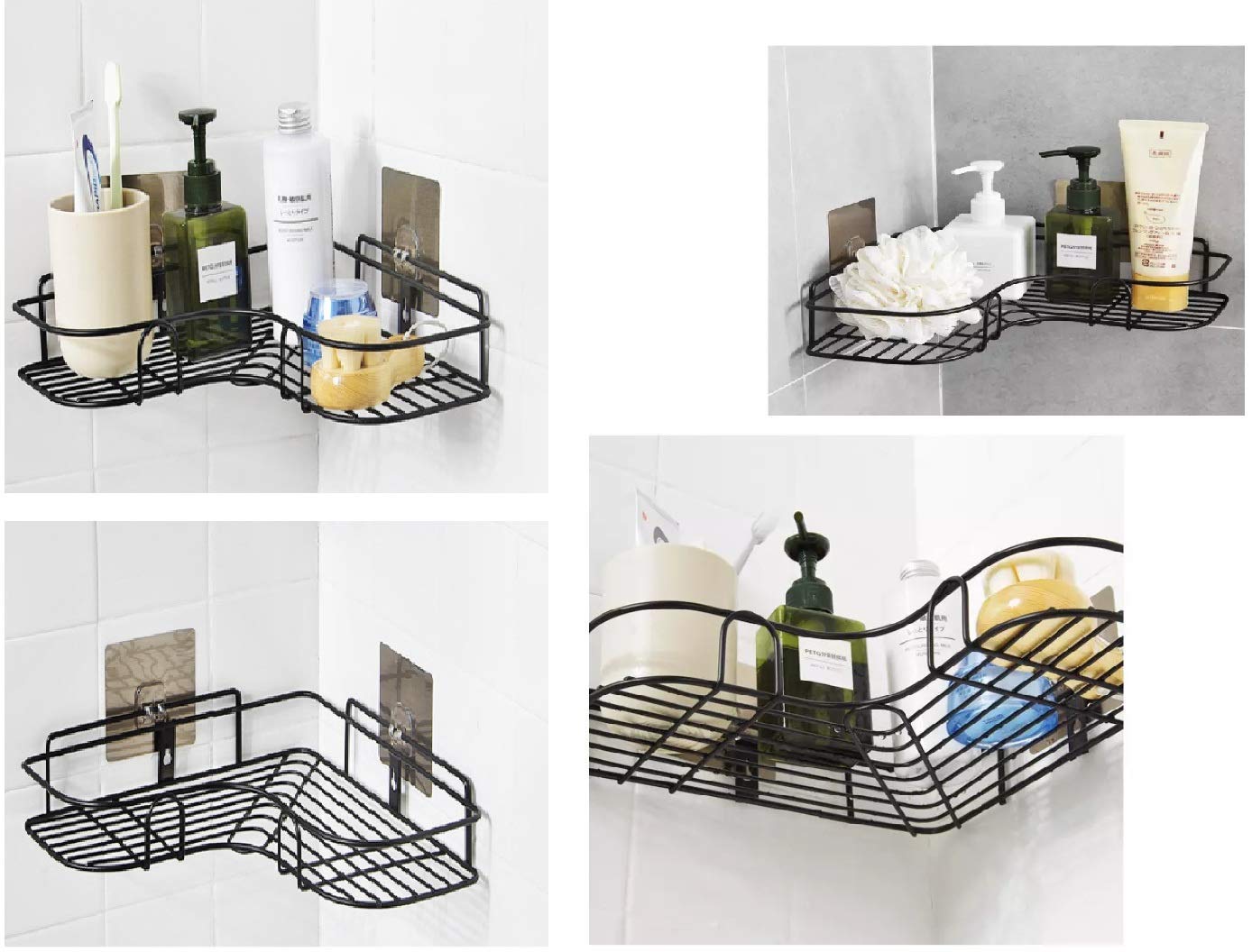 SELF-ADHESIVE SHOWER CORNER STAND (Waterproof & Rustproof)