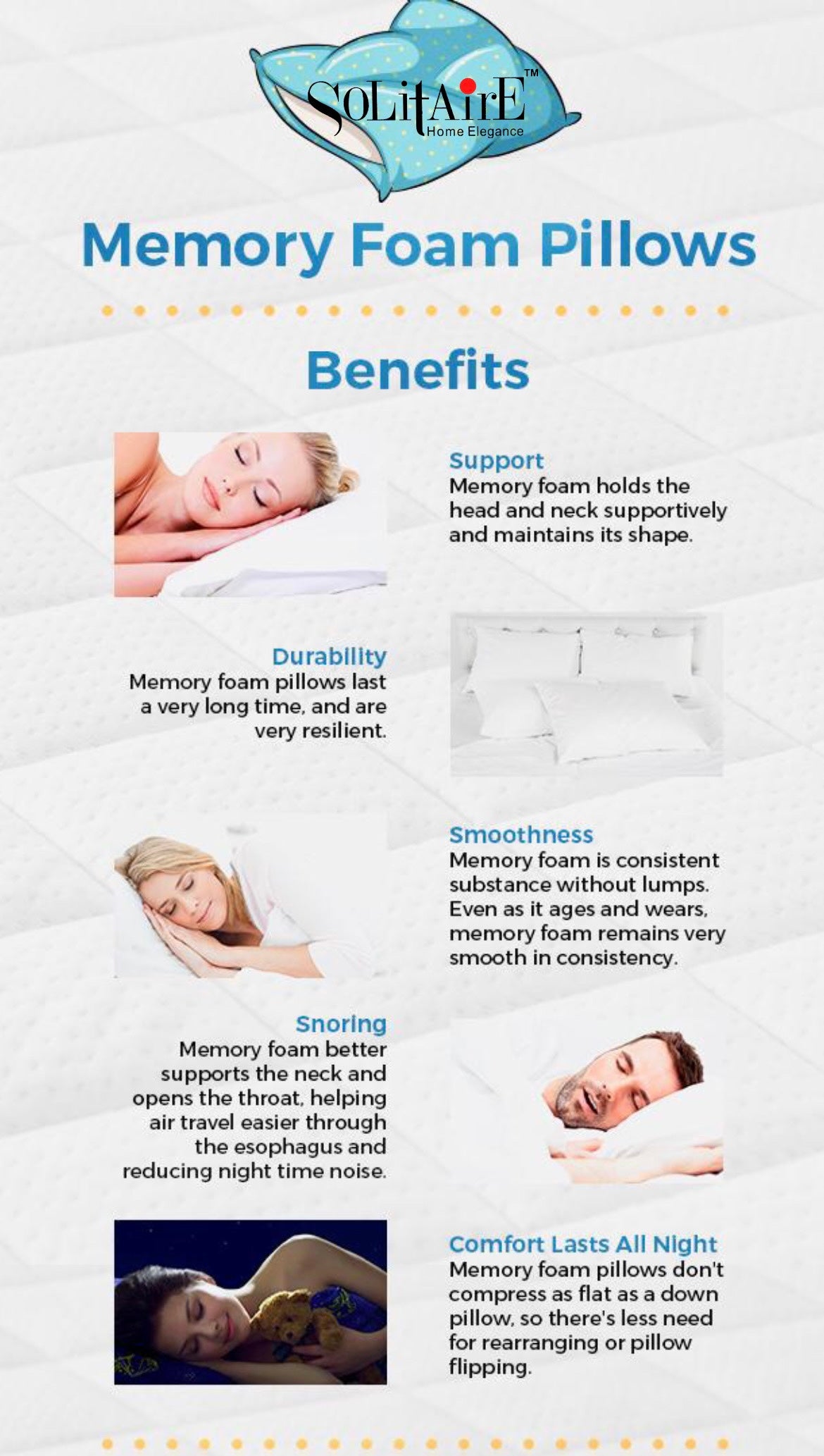 Cervical Dual-Height Memory Foam Pillow