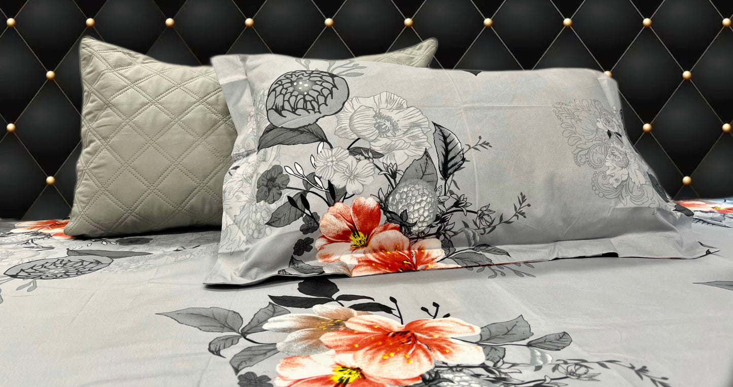 CASTELLO KING Bedsheet (4 Pillow covers)