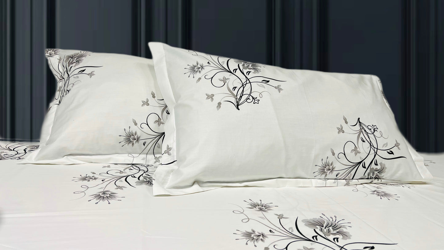 WHITE RIVER King Cotton Bedsheet
