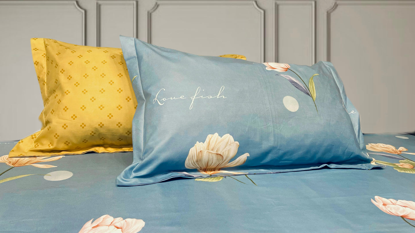 MATRIX KING Bedsheet (with 4 Pillow covers)