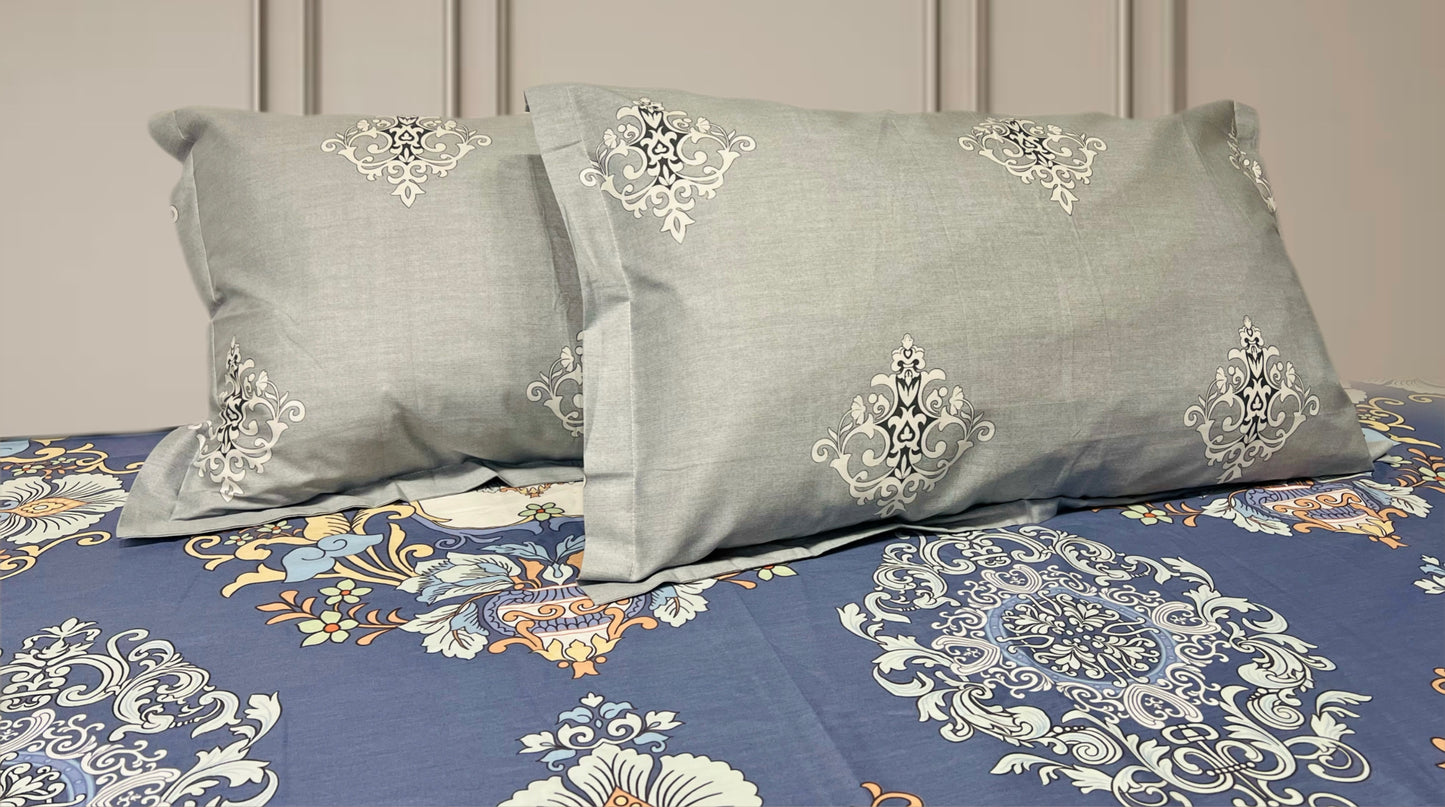 FREESIA XXL Cotton Bedsheet (Extra-Large Bedsheet)