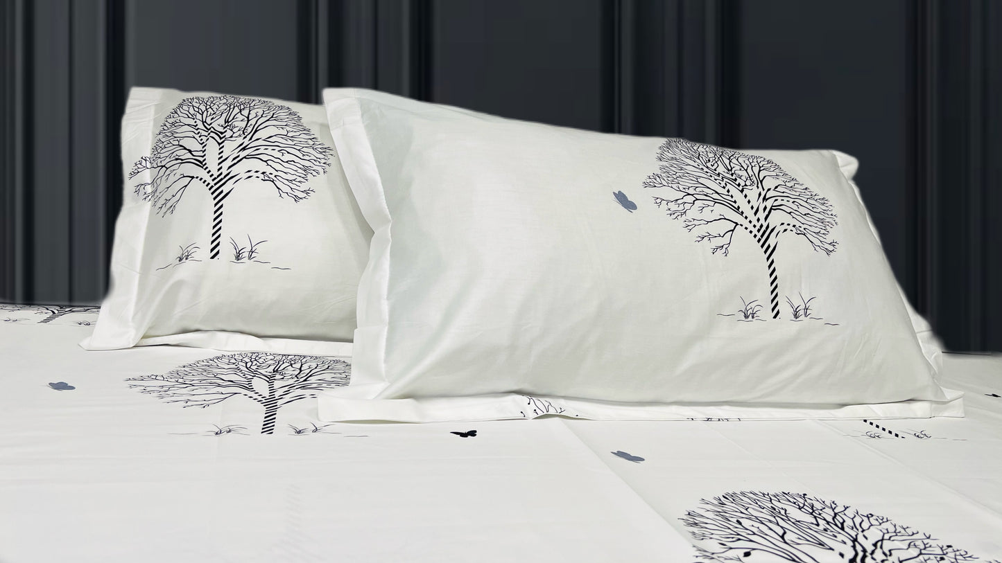 WHITE RIVER King Cotton Bedsheet