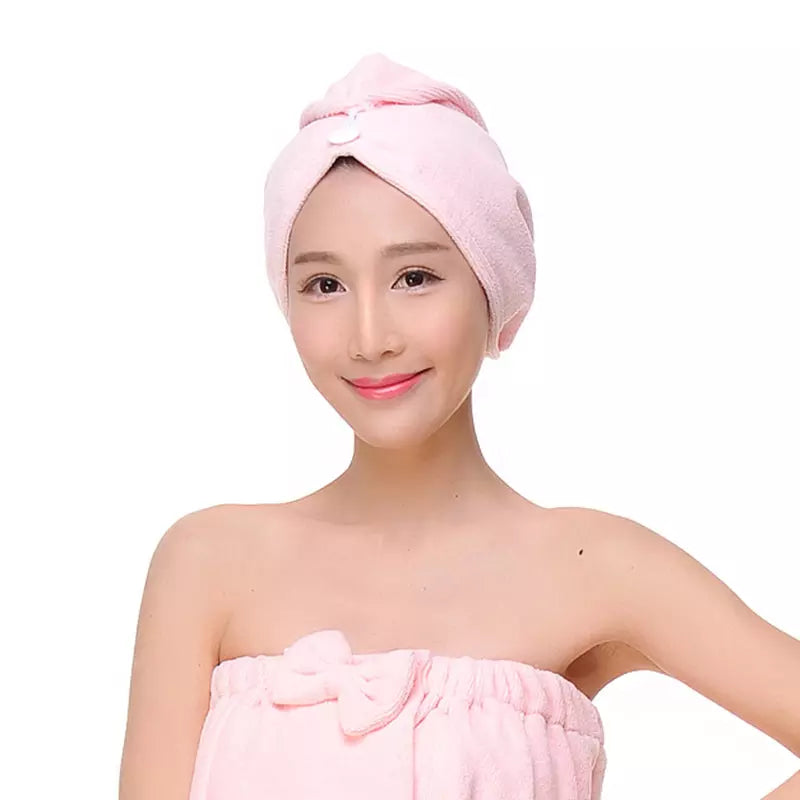 Microfiber BATH GOWN & BATH CAP SET