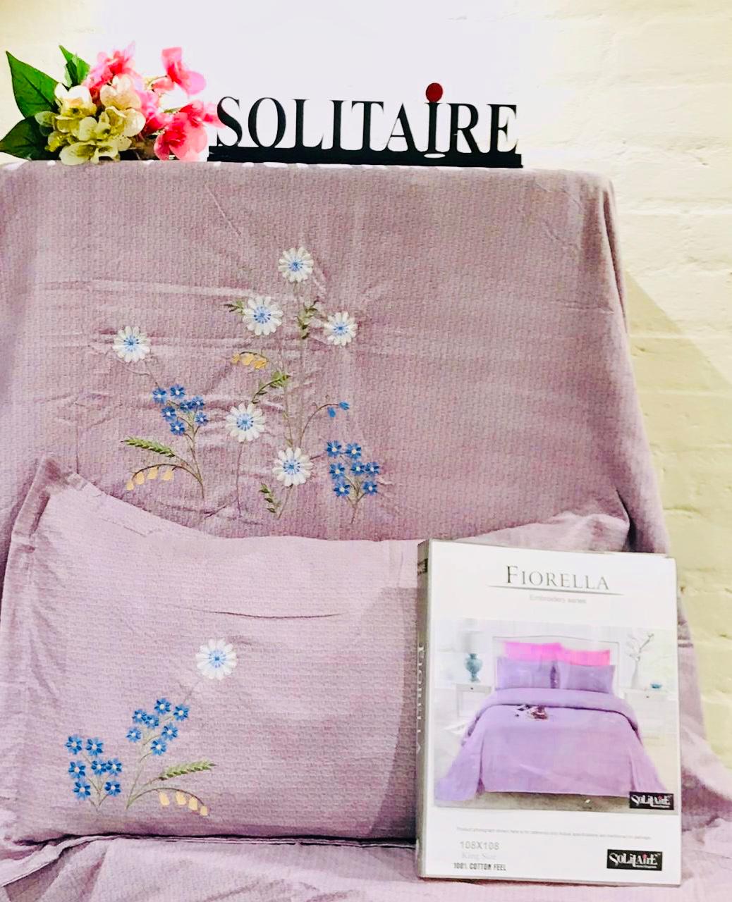 FIORELLA KING Bedsheet (hand embroidery)