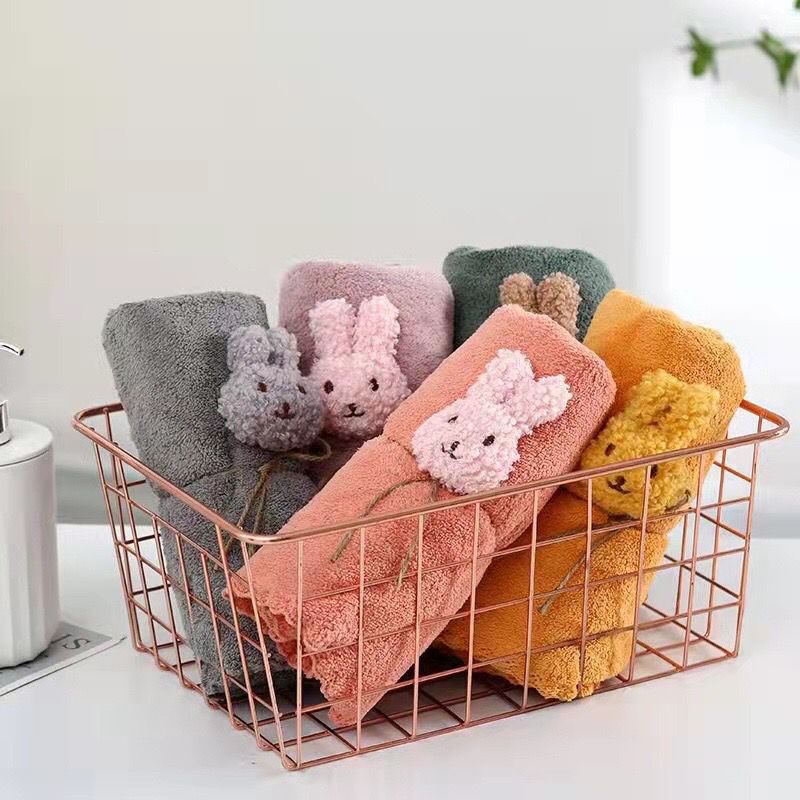 Super-Soft Microfiber Hand Towel (Bunny) (Set of 2)