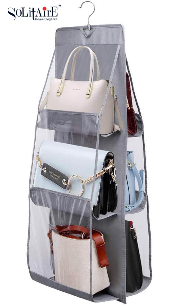 6-POCKETS HANDBAG ORGANIZER (Hanger Included)