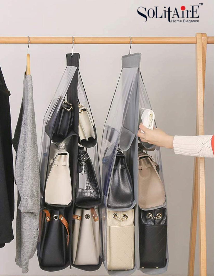 6-POCKETS HANDBAG ORGANIZER (Hanger Included)