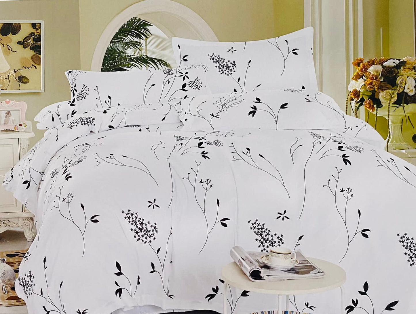 WHITE RIVER King Cotton Bedsheet