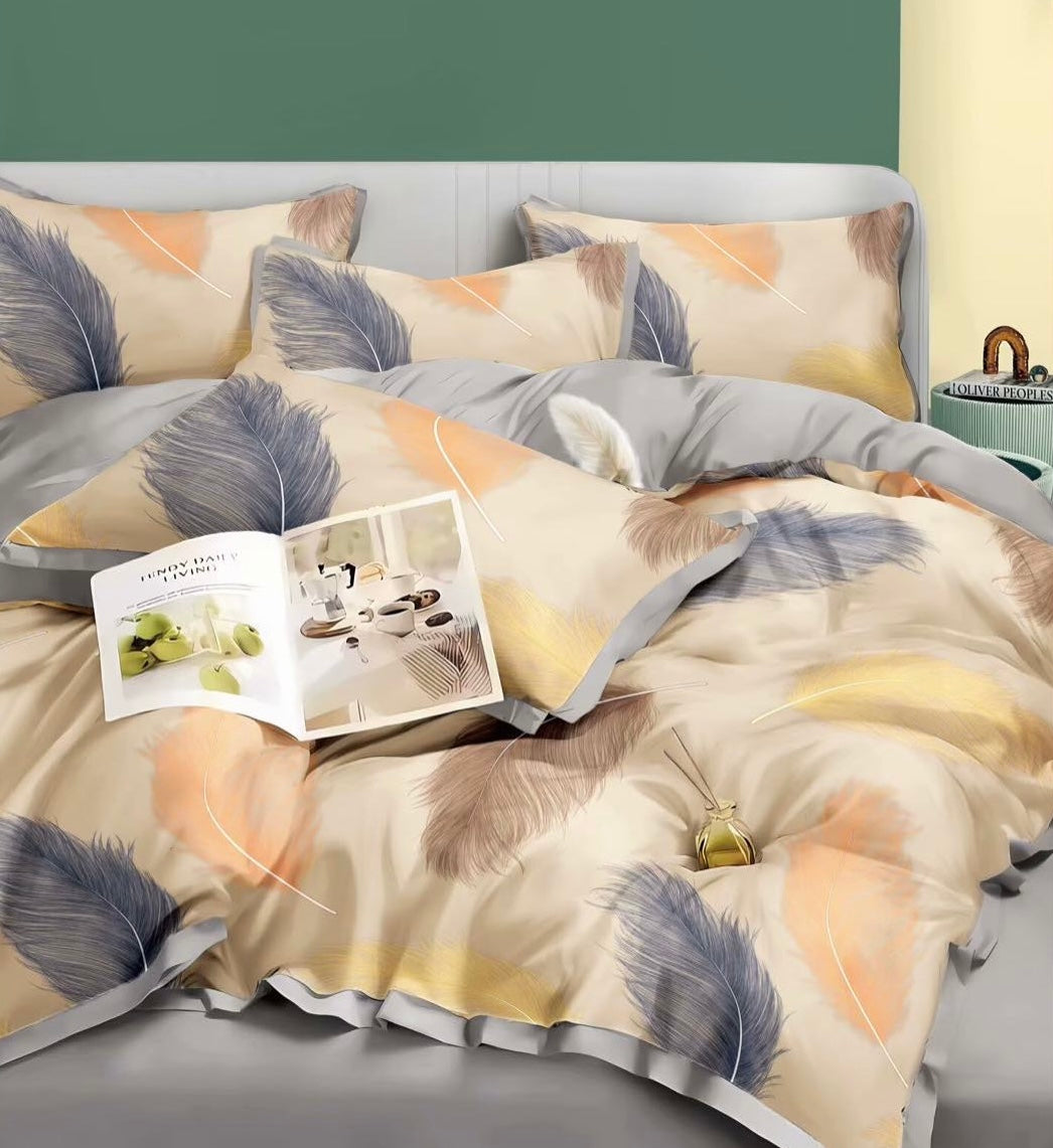 FLEUR KING COTTON BEDSHEET