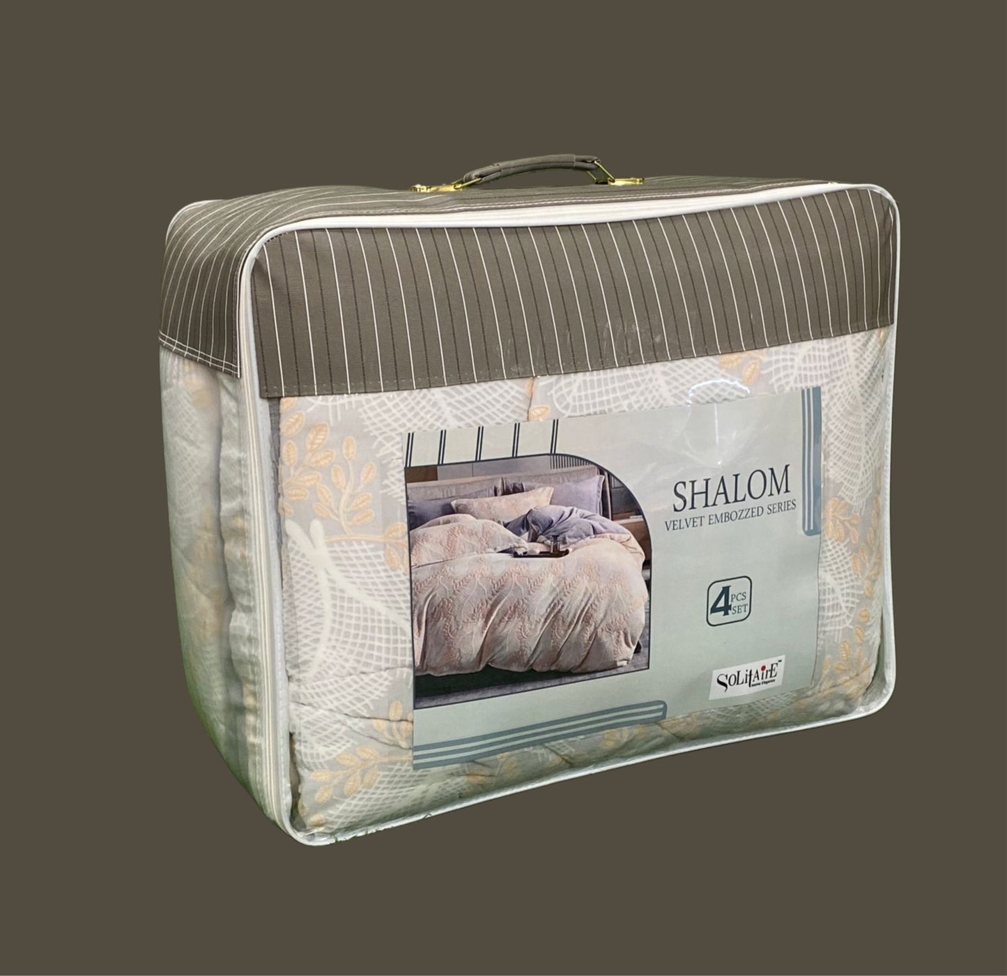 Shalom Warm King Size Bed In A Bag – Ultra Soft Cashmere Winter Quilt Set