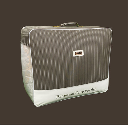 Shalom Warm King Size Bed In A Bag – Ultra Soft Cashmere Winter Quilt Set