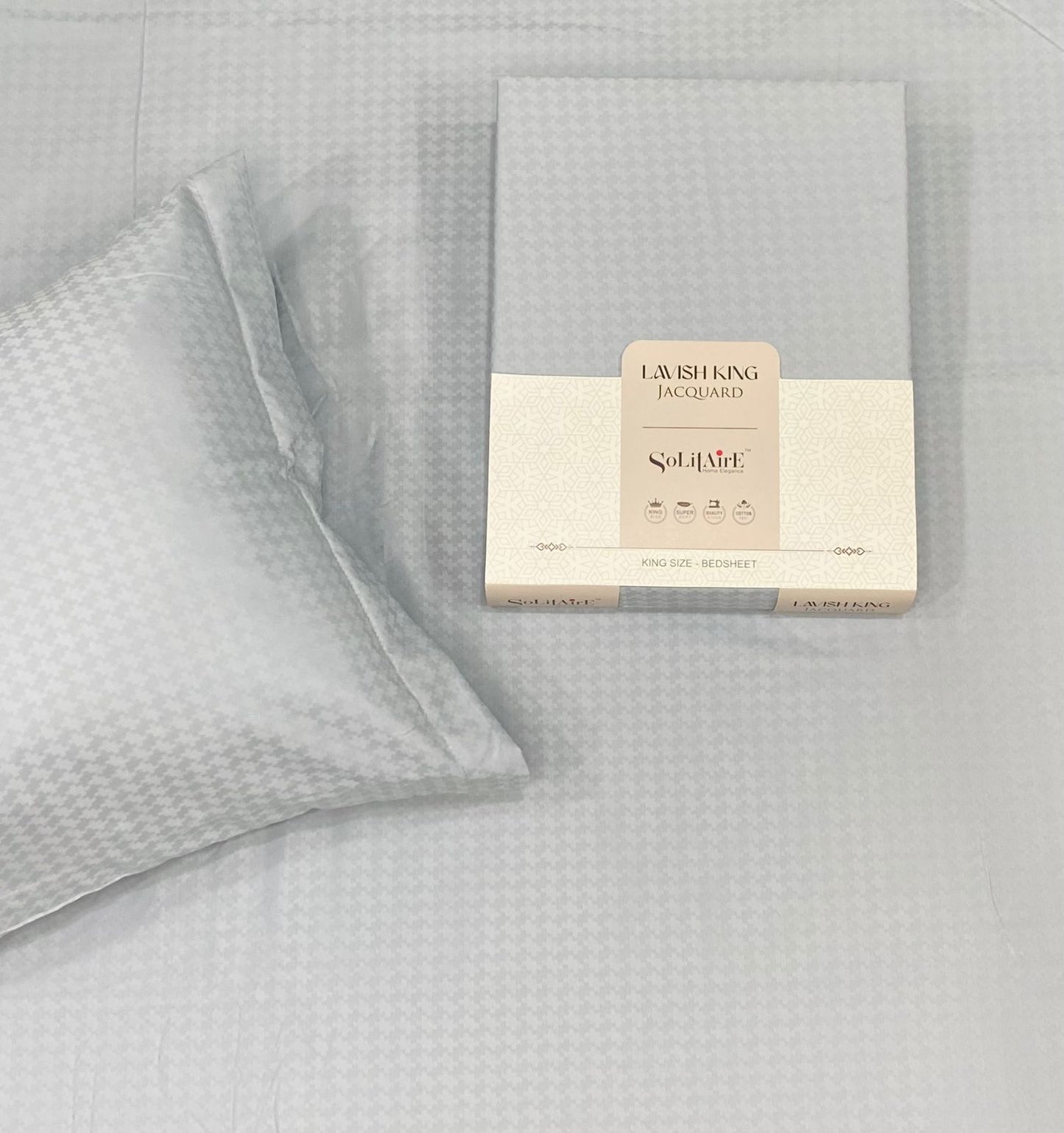 LAVISH JACQUARD BEDSHEET (KING-SIZE, SUPER-SOFT, Colours Available)