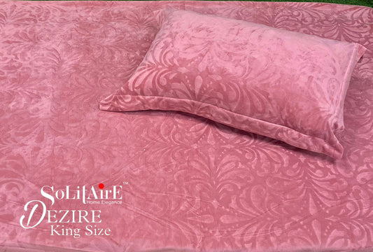 Dezire Warm King Sized Jointless Bedsheet – Premium Italian Cashmere Fabric