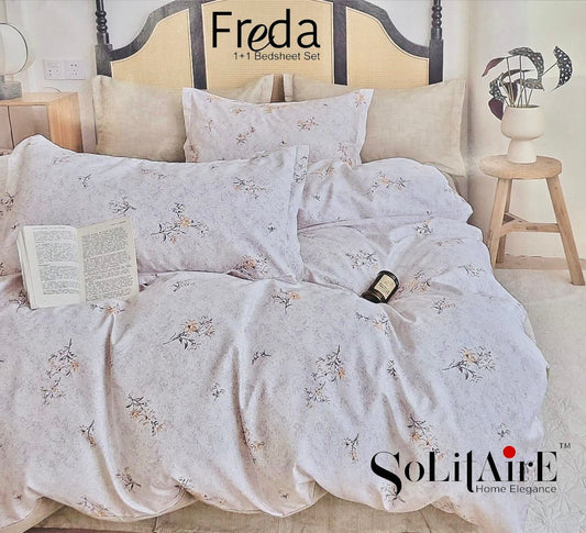 Freda Single Bed Bedsheet Set Soft Fabric Premium Quality Bedding Collection