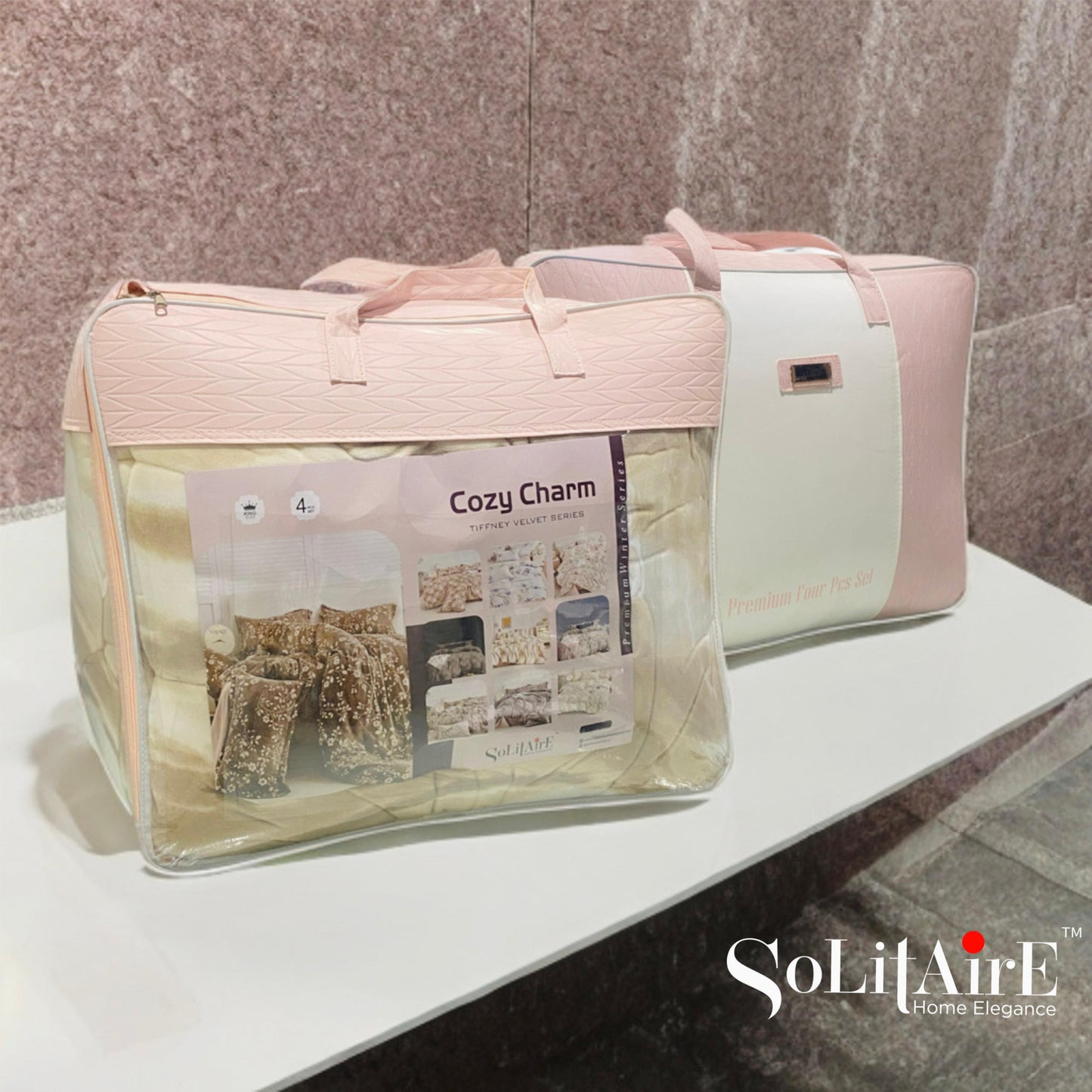 Cozy-Charm Warm King Size Cashmere Winter Quilt