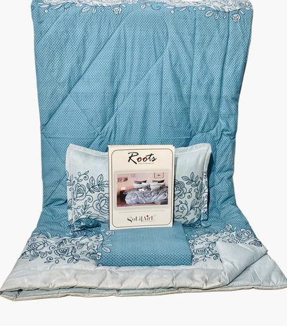 Roots 4 Pc Reversible Double Bed Size Comforter Set