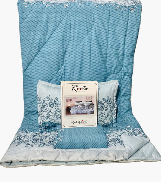 Roots 4 Pc Reversible Double Bed Size Comforter Set