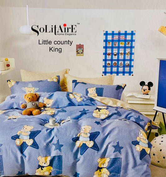 LITTLE COUNTY KING Cotton Bedsheet