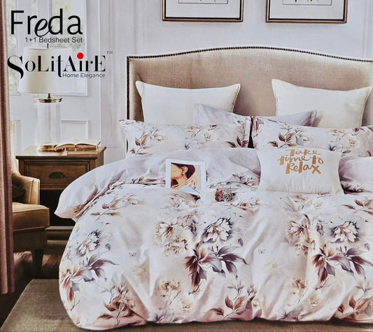 Freda Single Bed Bedsheet Set Soft Fabric Premium Quality Bedding Collection
