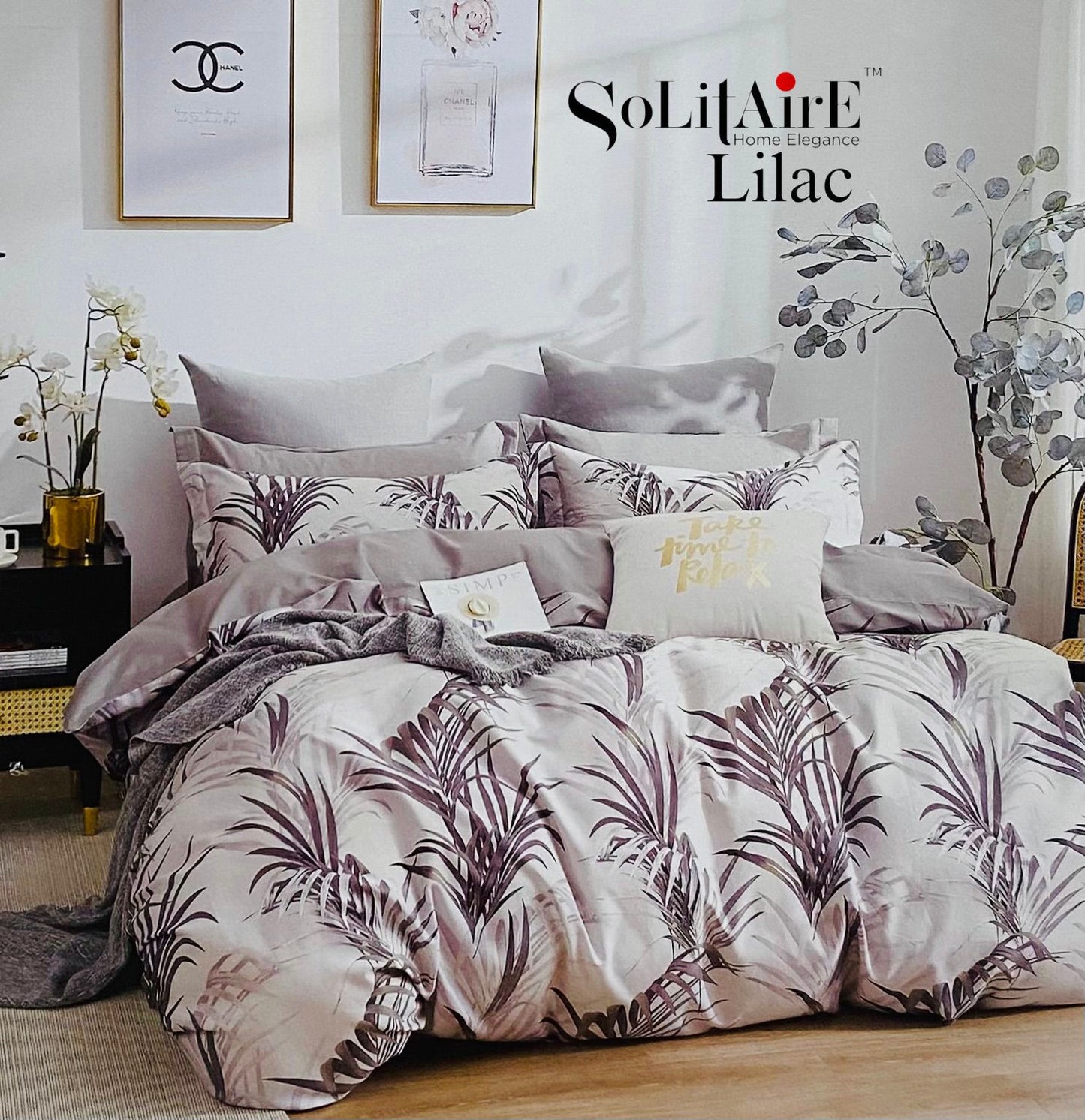 LILAC KING Cotton Bedsheet