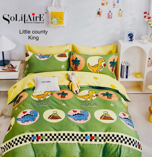 LITTLE COUNTY KING Cotton Bedsheet