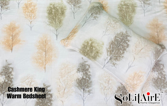 Cashmere King Super Soft Warm Winter Bedsheet