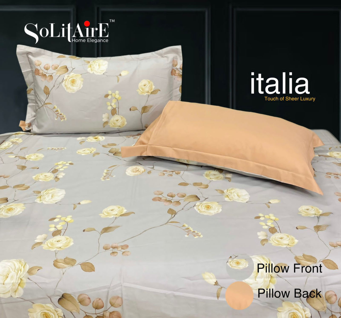Italia 100% Organic Cotton King Size Premium Bedsheet