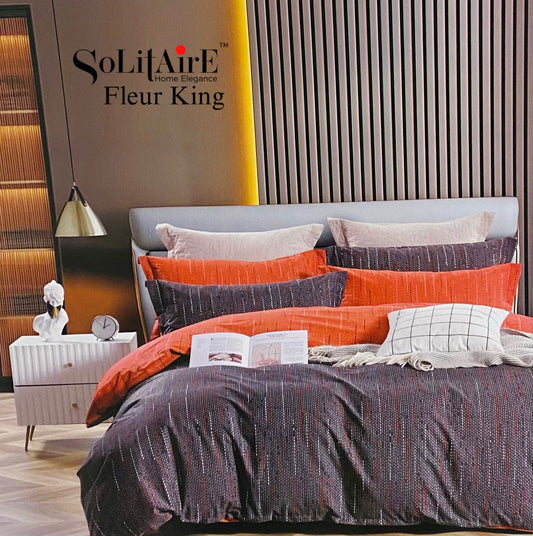 FLEUR KING COTTON BEDSHEET