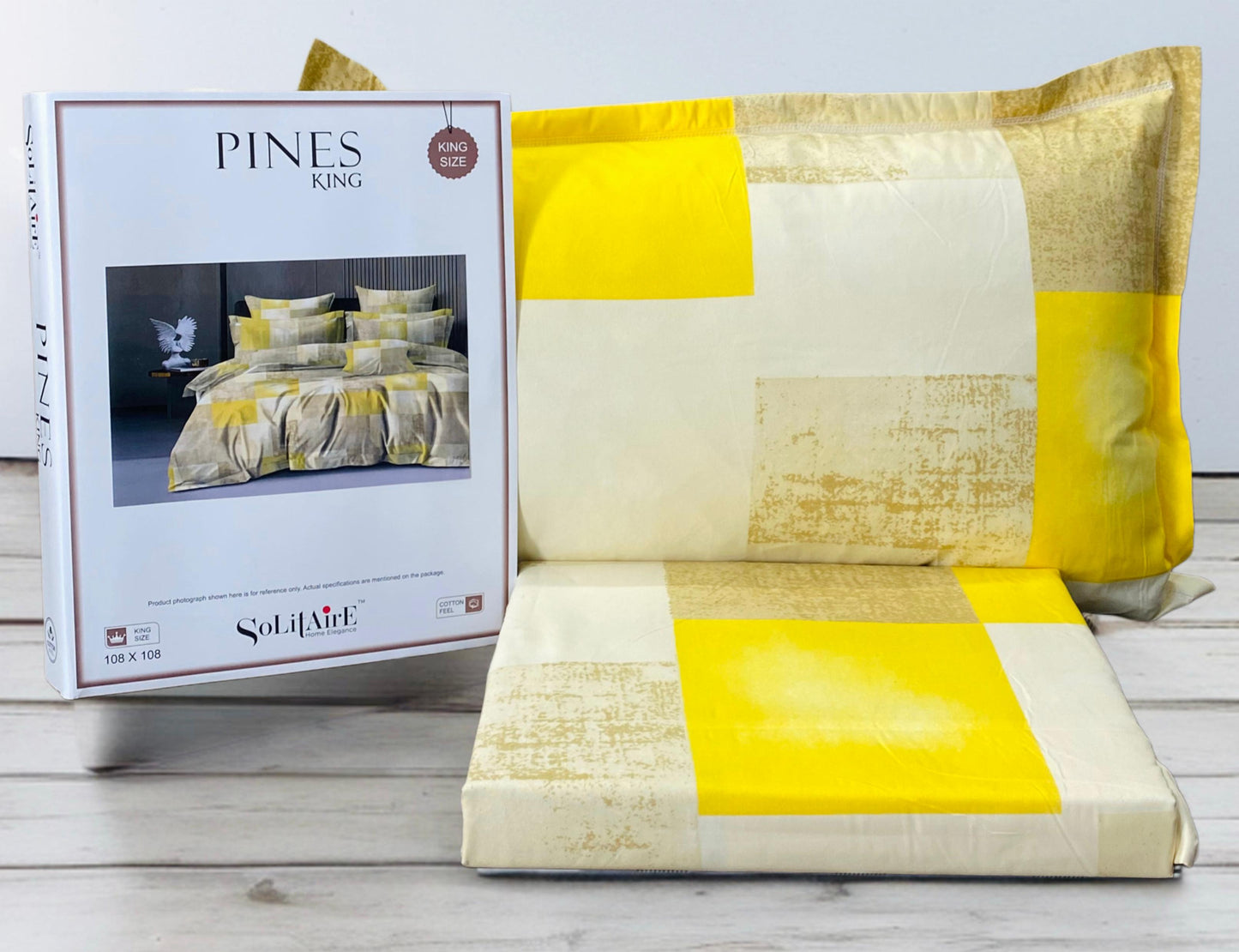 Pines King Size Bedsheet Set With 2 Pillow Covers