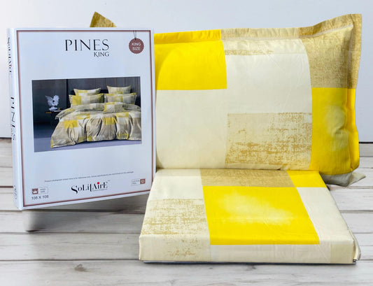 Pines King Size Bedsheet Set With 2 Pillow Covers