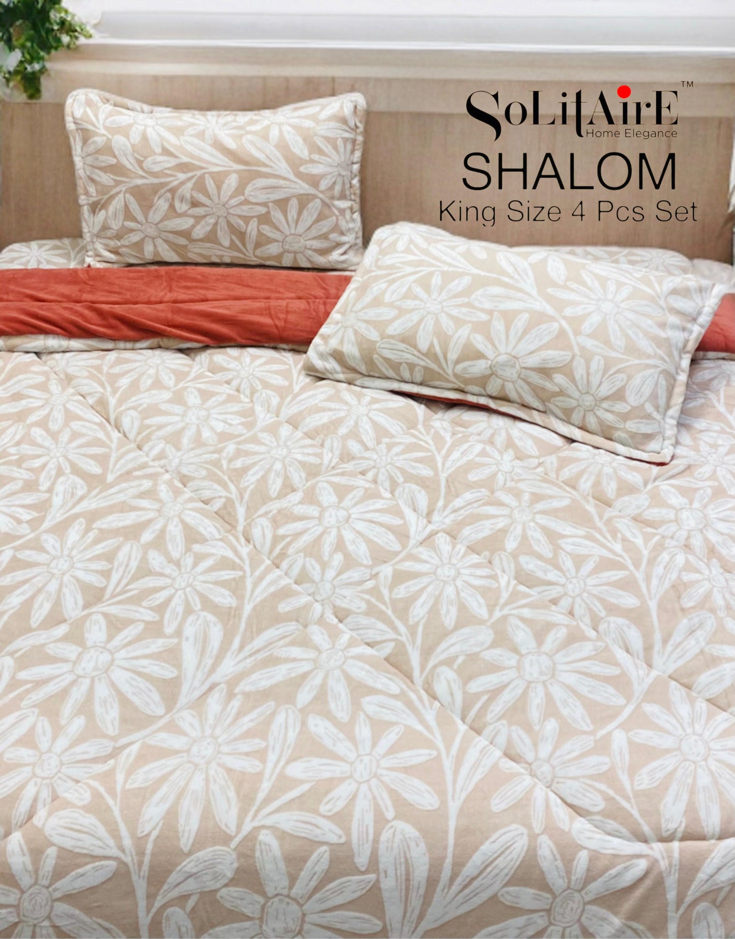 Shalom Ultra Warm Cashmere Winter Quilt King Size Bed In A Bag