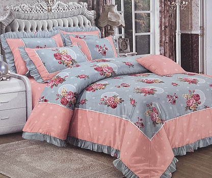 FORBED KING Bedsheet (with Frill Pillows)