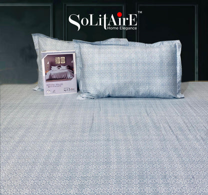 White Musk King Size 300 TC Cotton Bedsheet set
